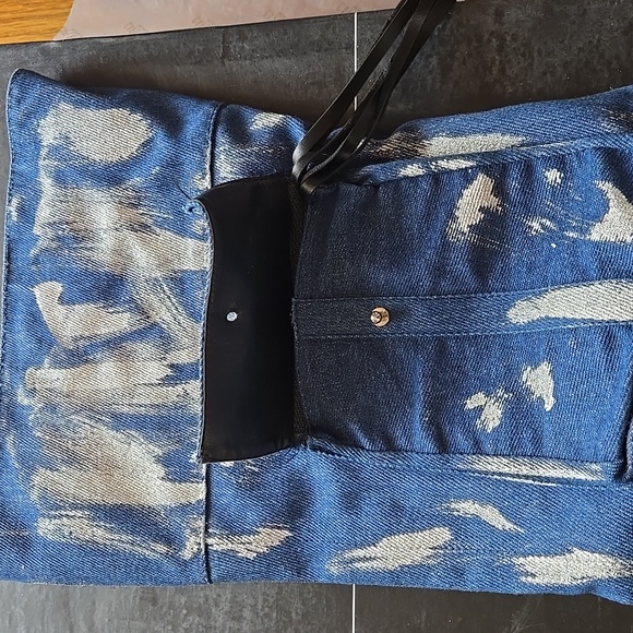 Stylish Detroit Denim and Silver Over the Knee Boots Sz 7.5 - Picture 6 of 7